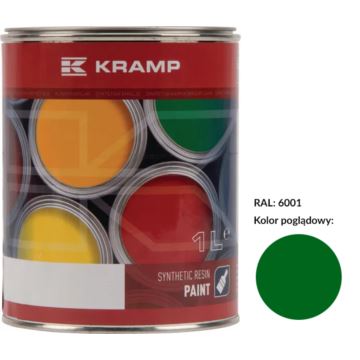 Lakier zielony - szmaragdowy (RAL 6001) 1 l. KRAMP