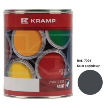 Lakier szary - grafitowy (RAL 7024) 1 l. KRAMP