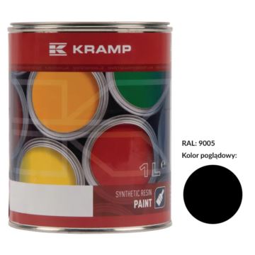 Lakier czarny - głęboki (RAL 9005) 1 l. KRAMP