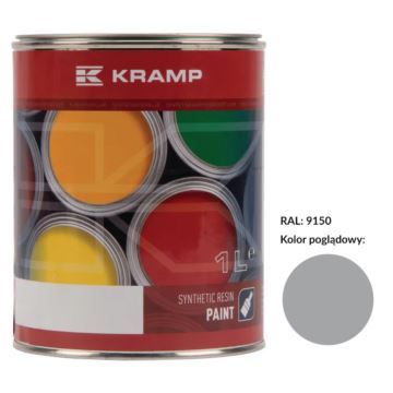 Lakier srebny (RAL 9150) do maszyn MF 1 l. KRAMP
