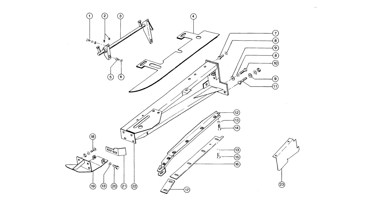 Rama zrywacza / rotora prawa