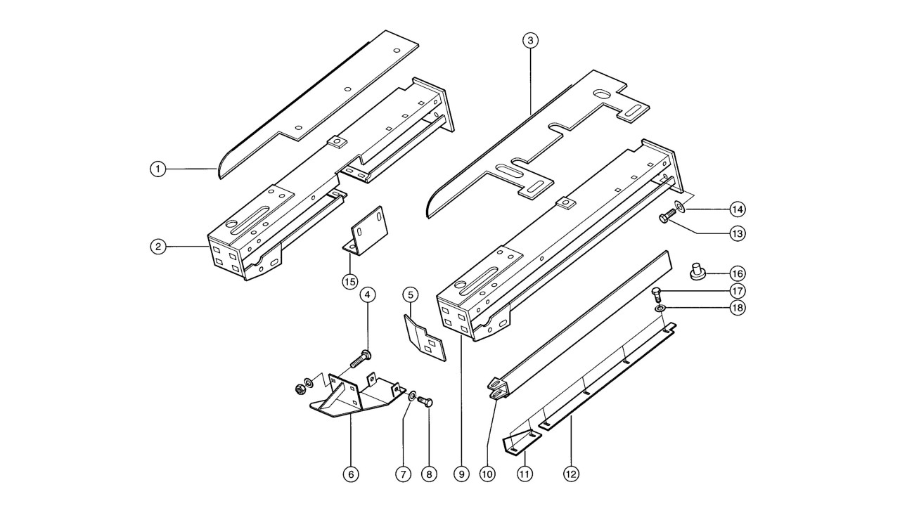 Rama zrywacza / rotora lewa