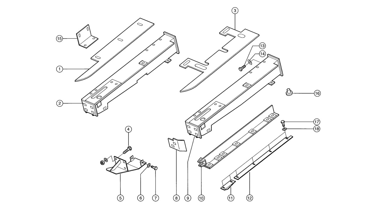 Rama zrywacza / rotora prawa