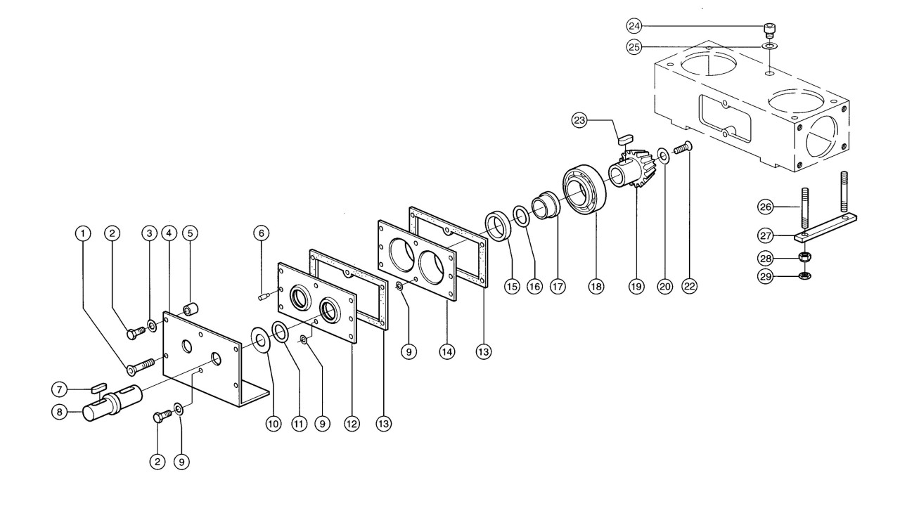 Napęd zrywaczy / rotorów