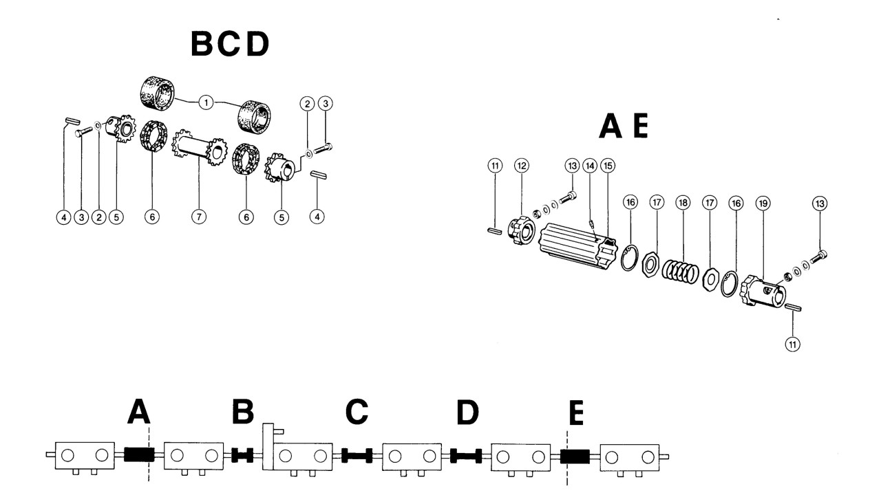 Połączenia przekładni