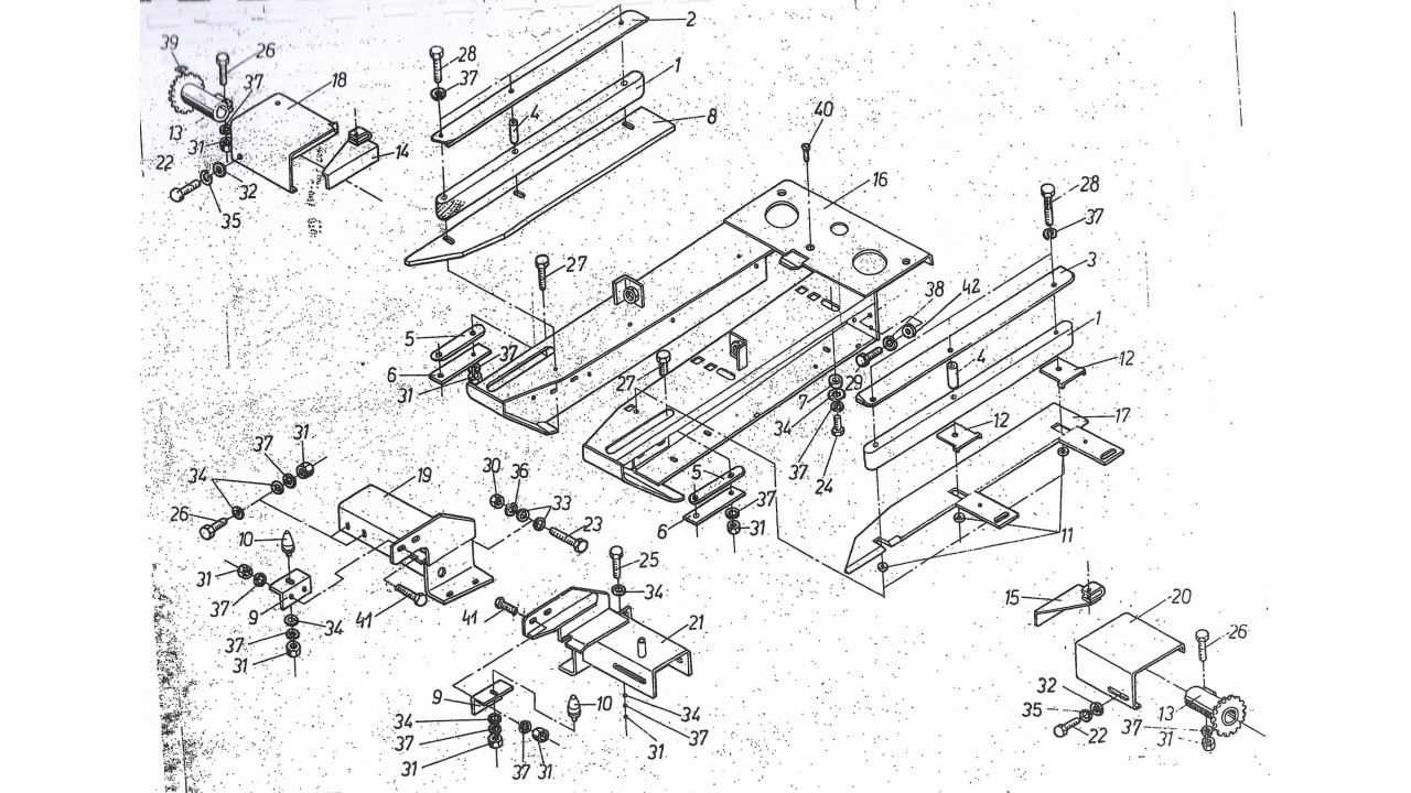 Rama zrywaczy / rotorów